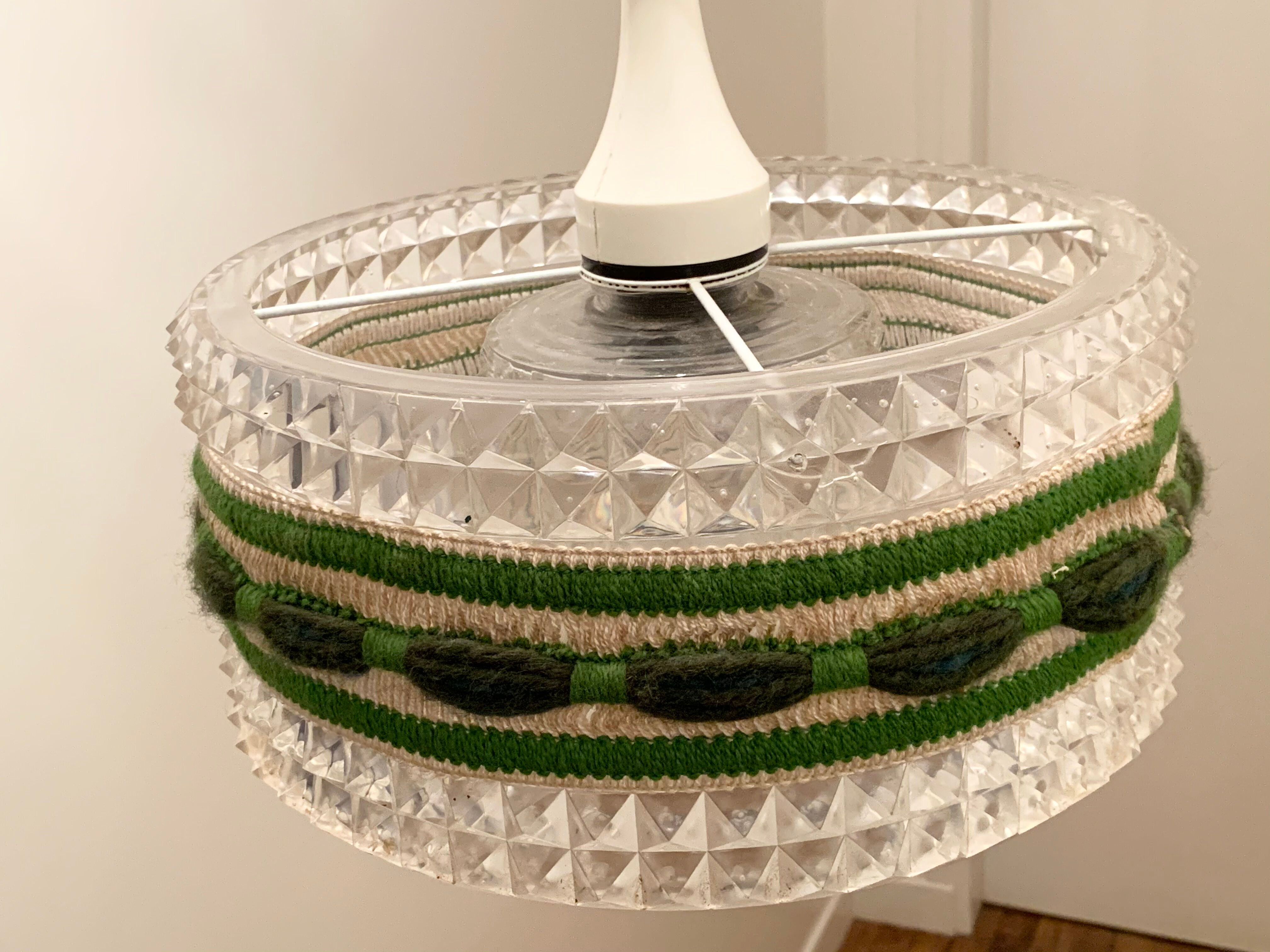 Glass and plexiglass suspension 1970