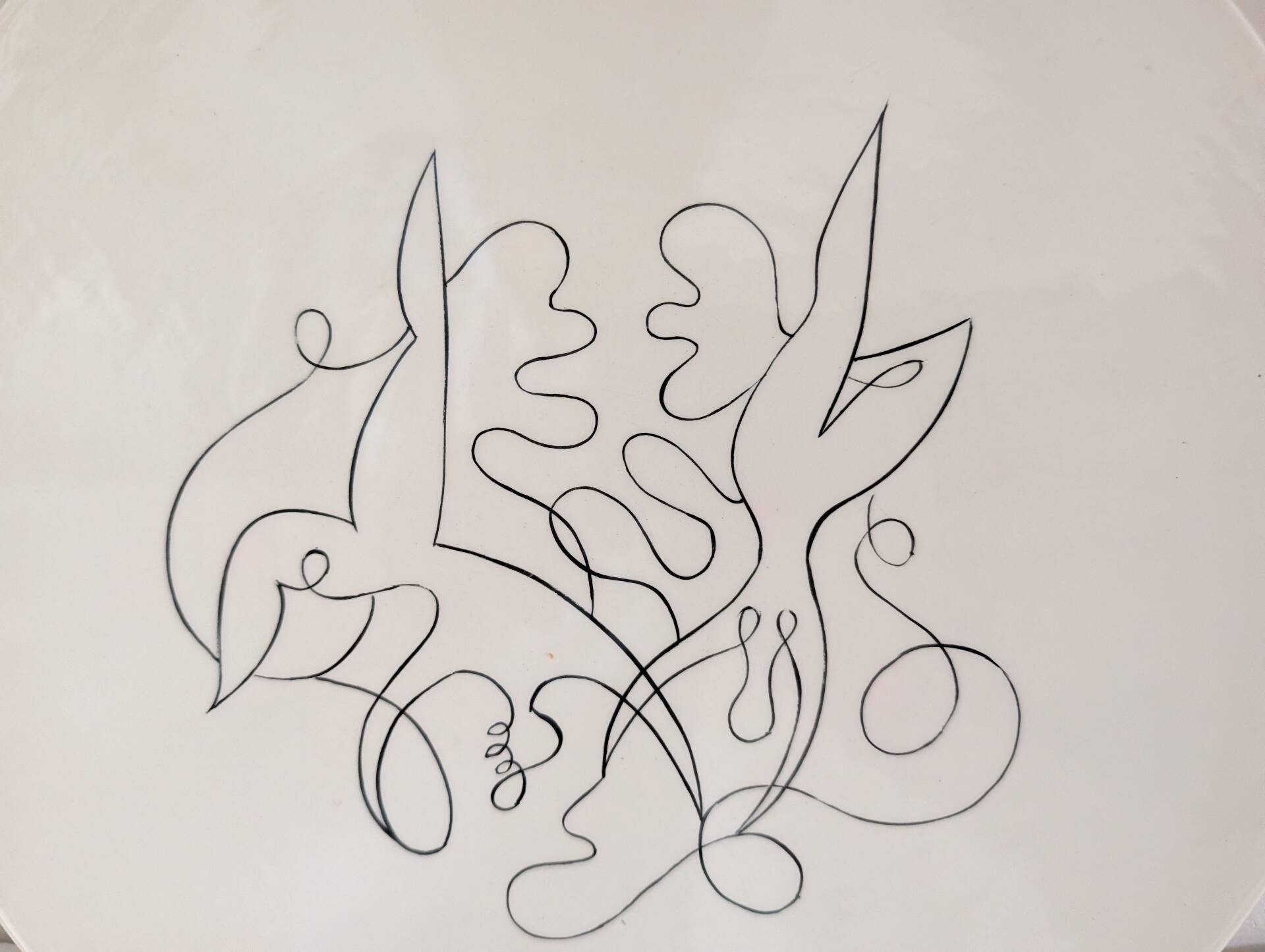 Robert Picault pour Longchamp – Plat « Oiseau » années 60