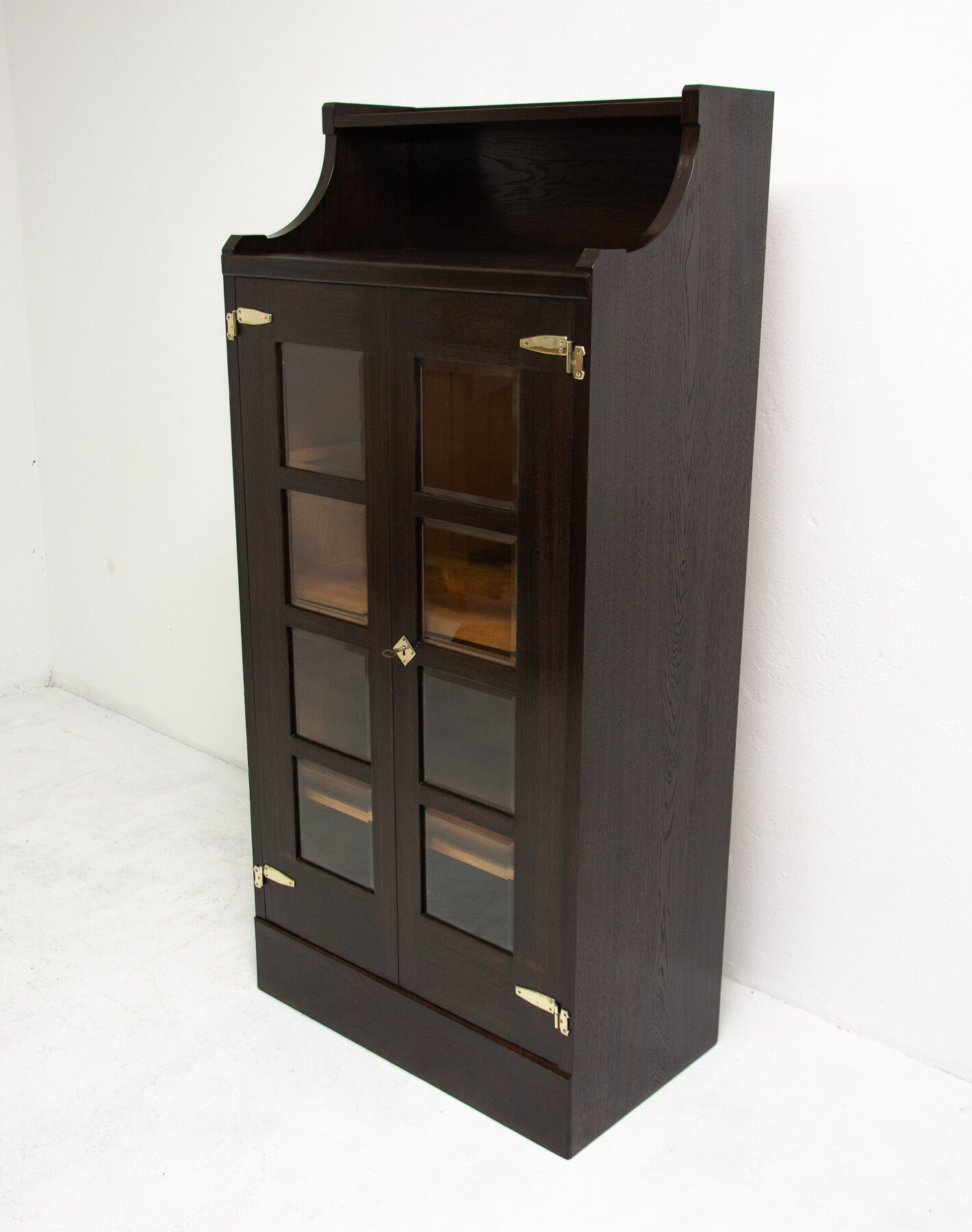 Antique viennese oak bookcase