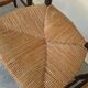 Set of 6 high-backed straw-seated chairs in solid oak from the early 1900s.