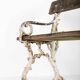 Victorian 'faux bois' garden bench