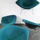 Diamond lounge armchairs by Harry Bertoia for Knoll