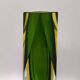 1960s Astonishing Green Vase By Flavio Poli for Seguso. Made in Italy