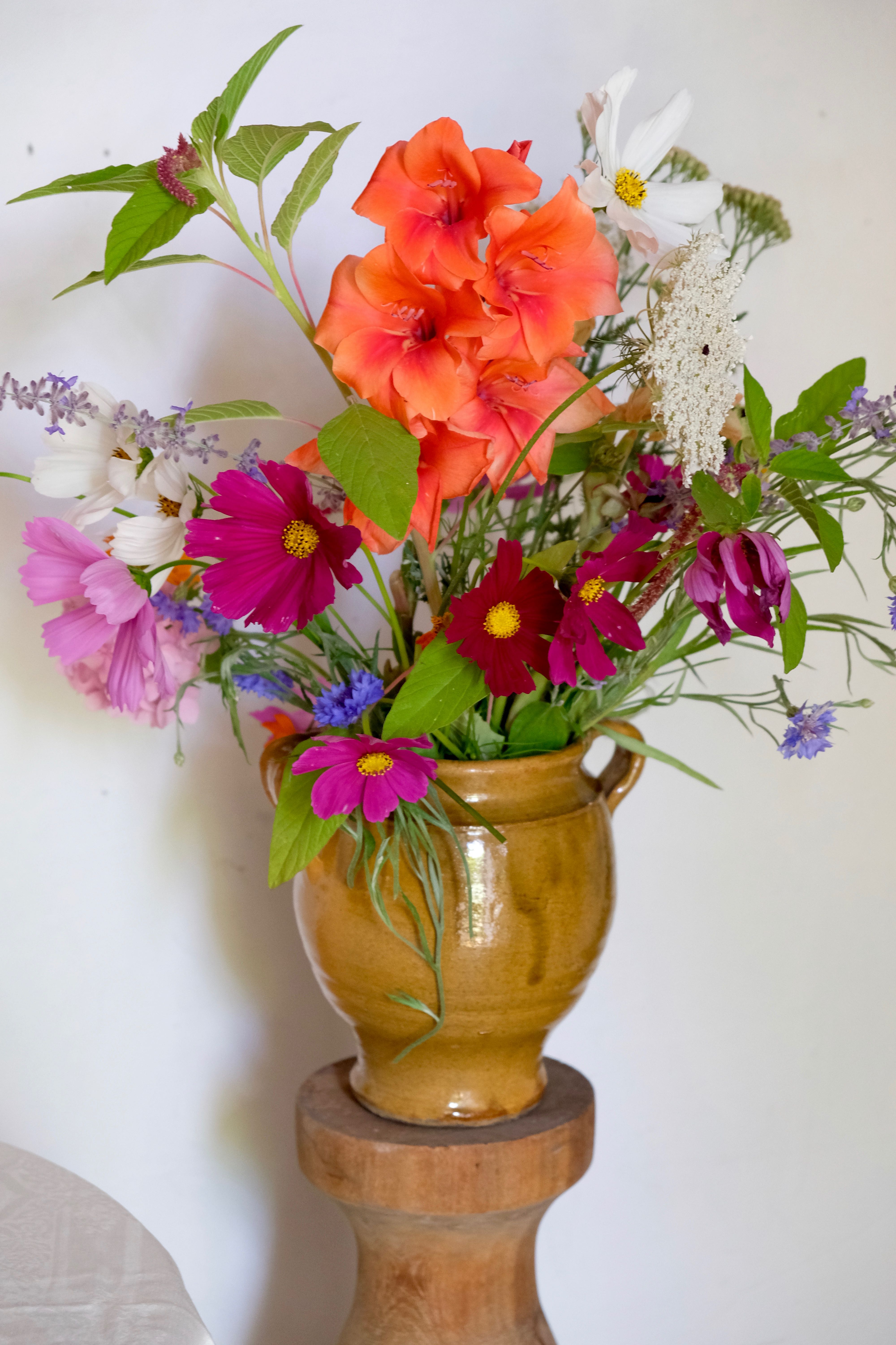 Glazed terracotta grease pot / jar