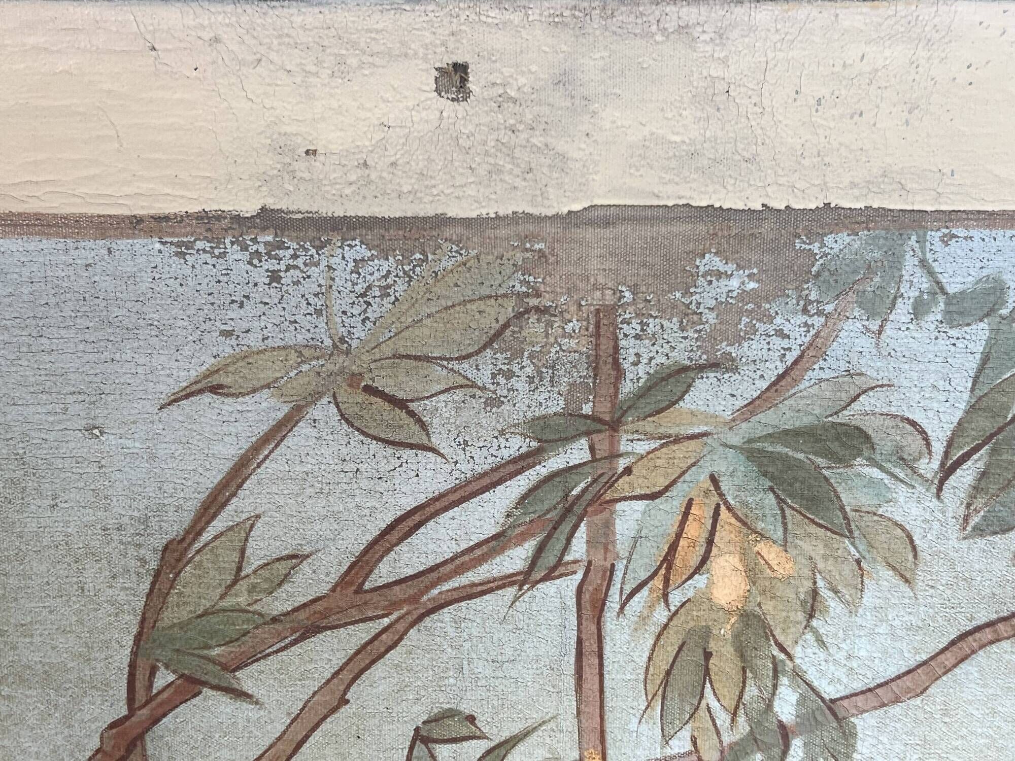 Large Decorative Panel Art. French Work by the Atelier Couteau & Duham.