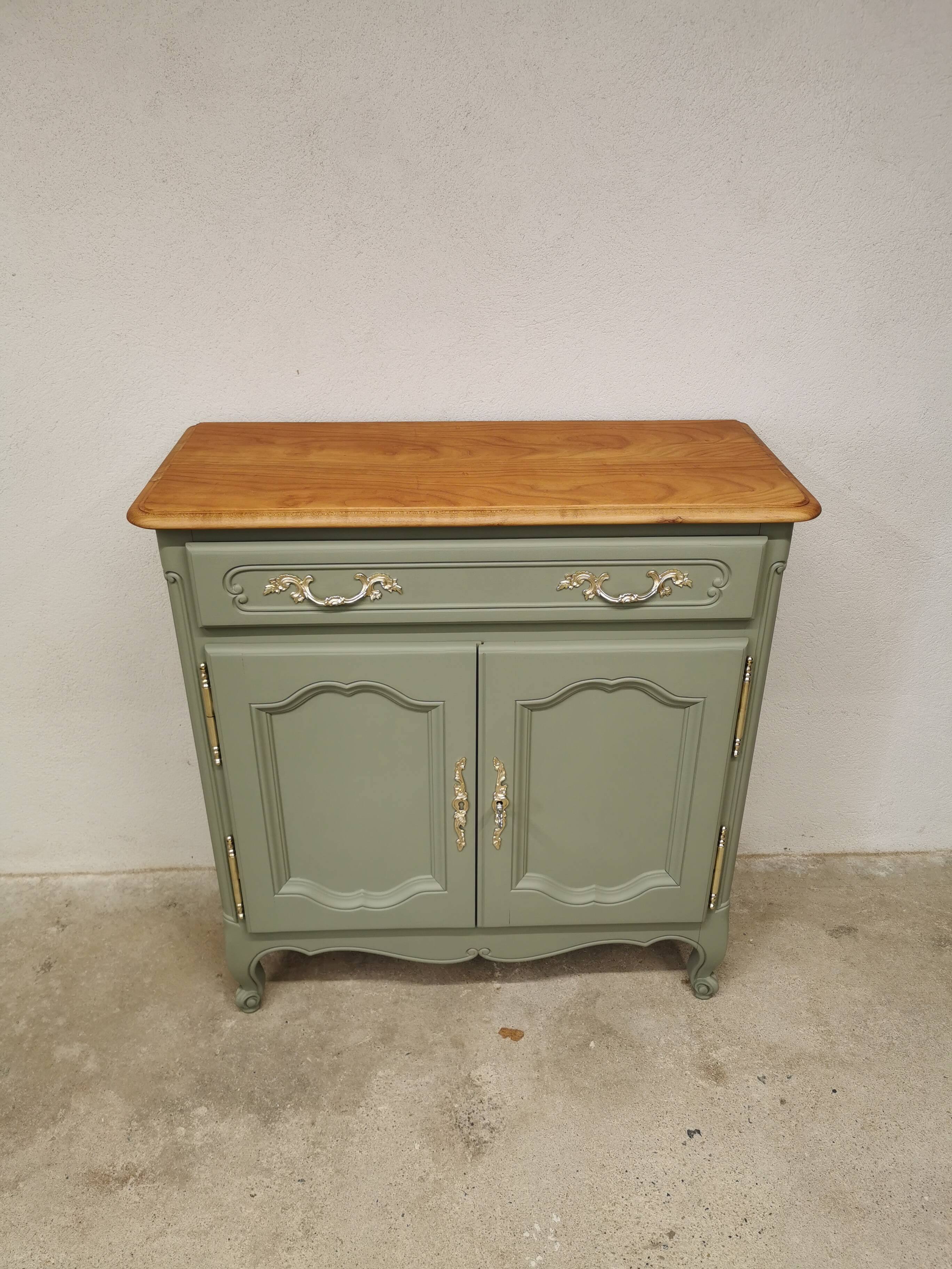 Vintage buffet in cherry wood refurbished