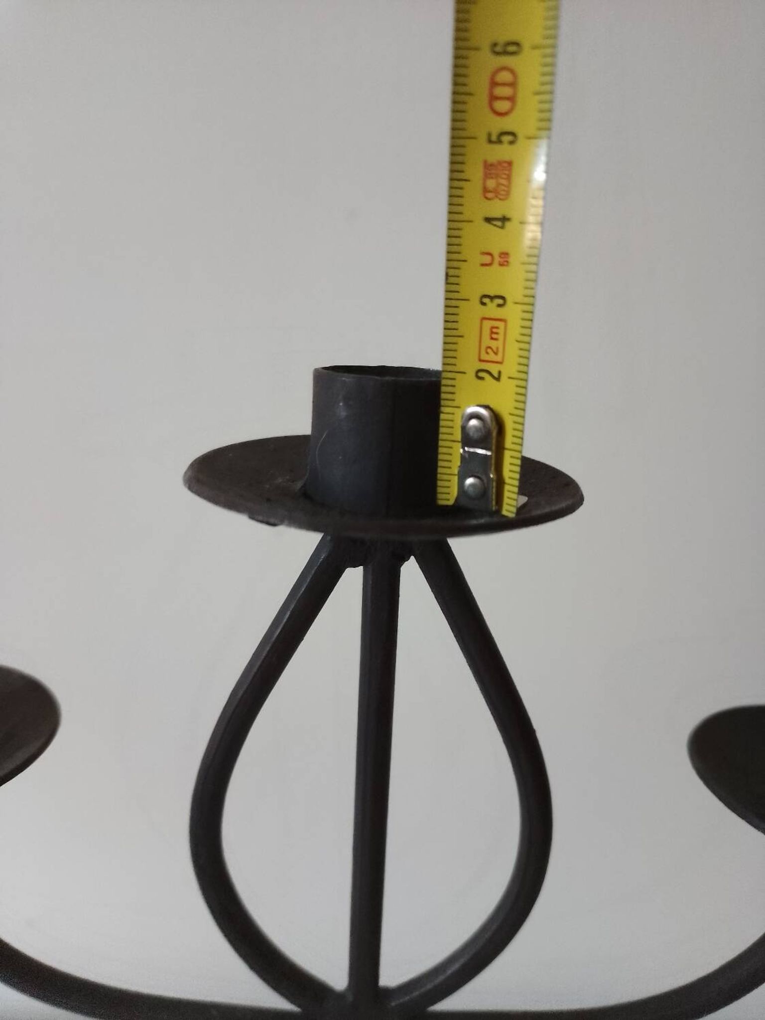 Raw wrought iron chandelier