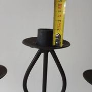 Raw wrought iron chandelier