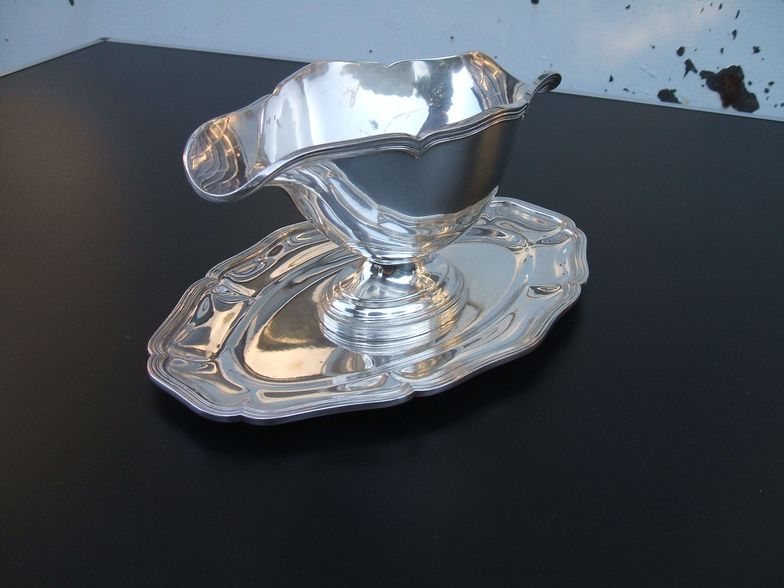 Silver metal sausage