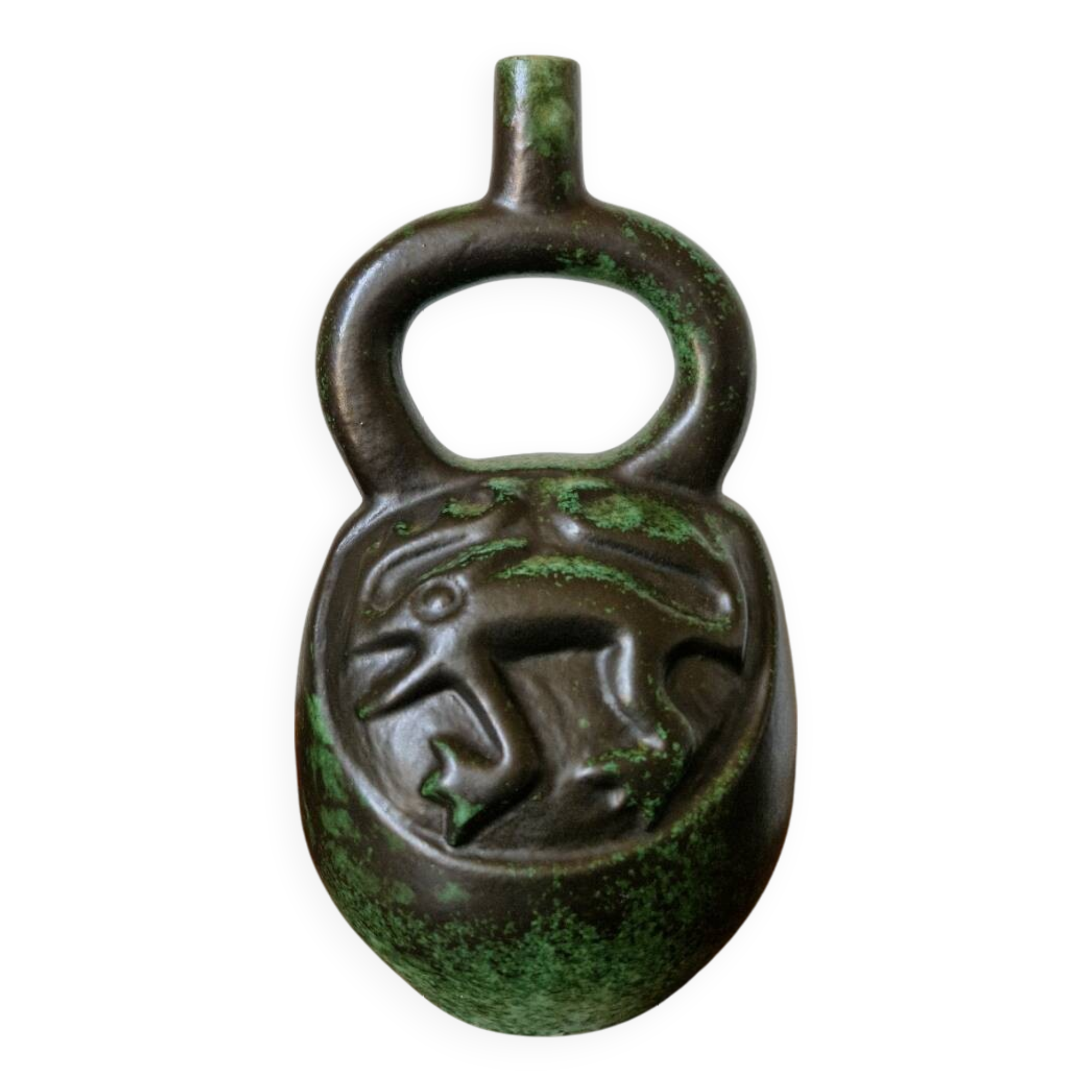 South American stirrup vase