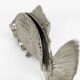 Silver metal fish napkin holder