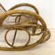 Vintage 1960s rattan rocking chair