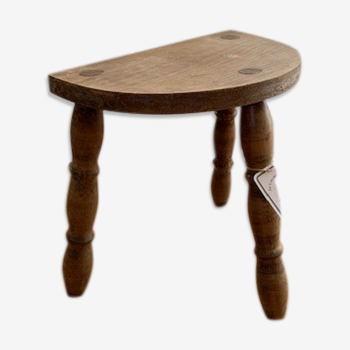 Tabouret trépied bois naturel