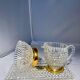 Gold-plated Bohemian crystal coffee set – 1960s/1980s
