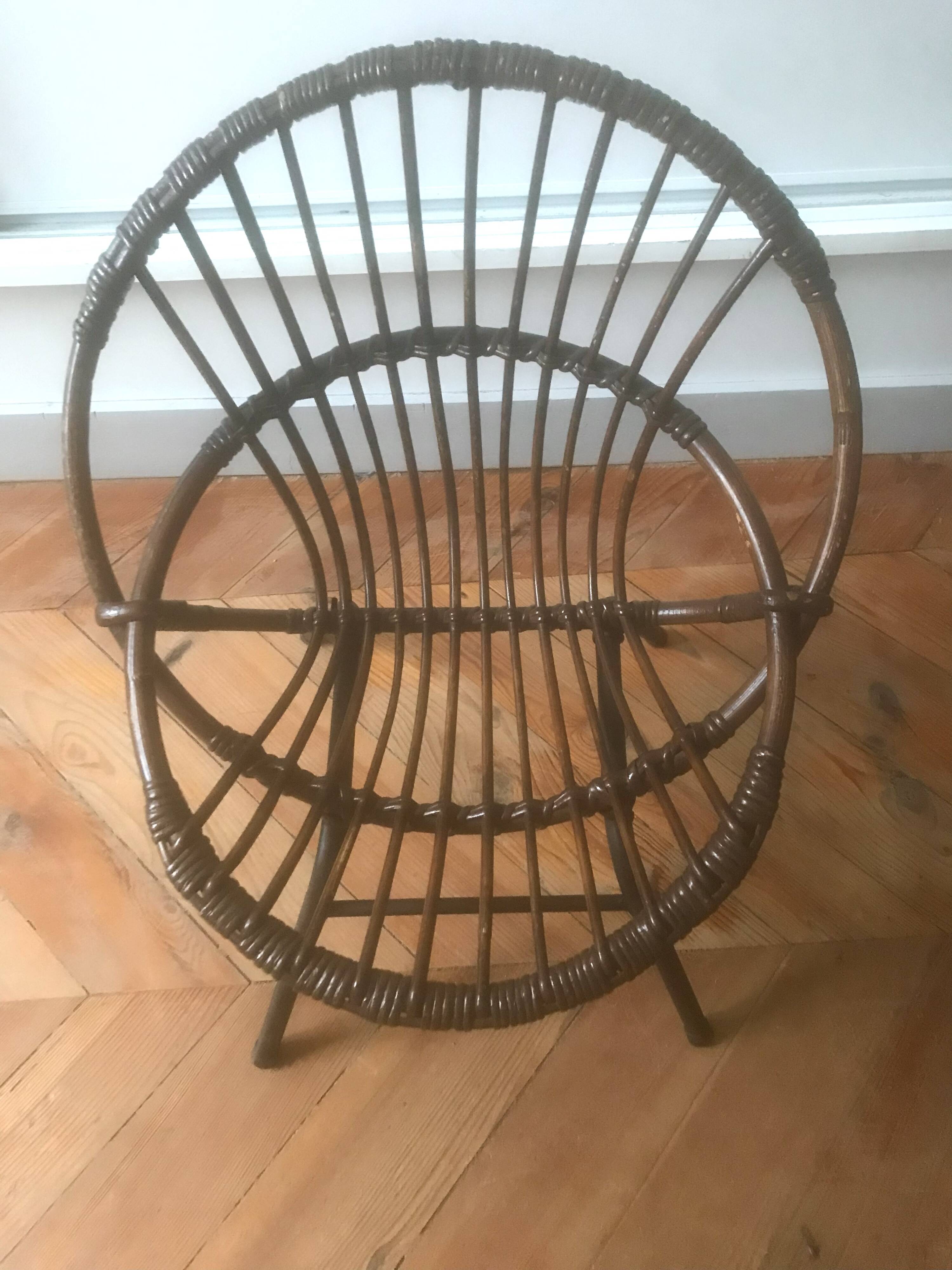Children's rattan chair 1960