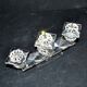 Swarovski candlestick in cut crystal signed sc swarovski design 1980