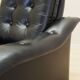 Black armchair, Italian design, 1980s, production: Italy