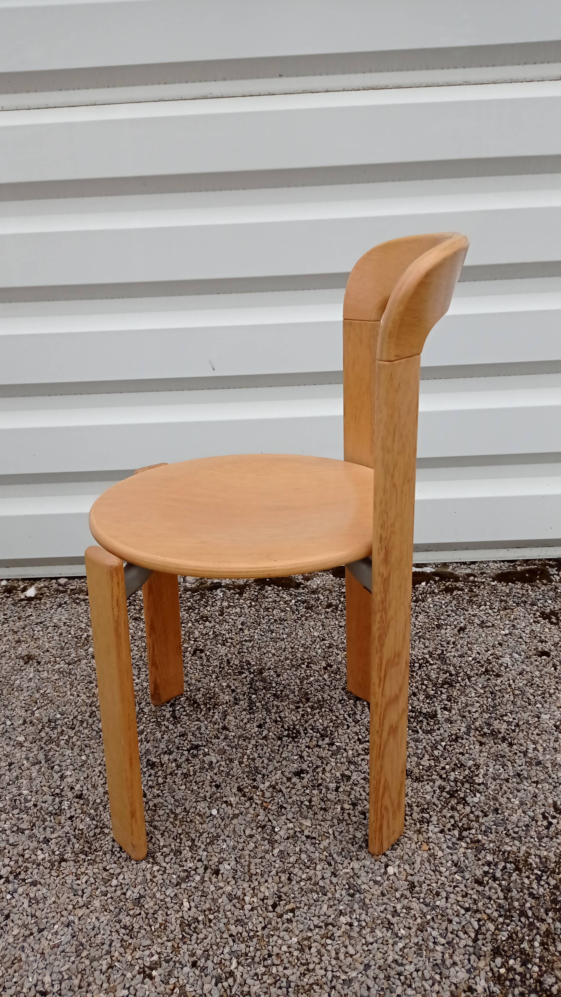 Pair of Bruno Rey Wooden Chairs