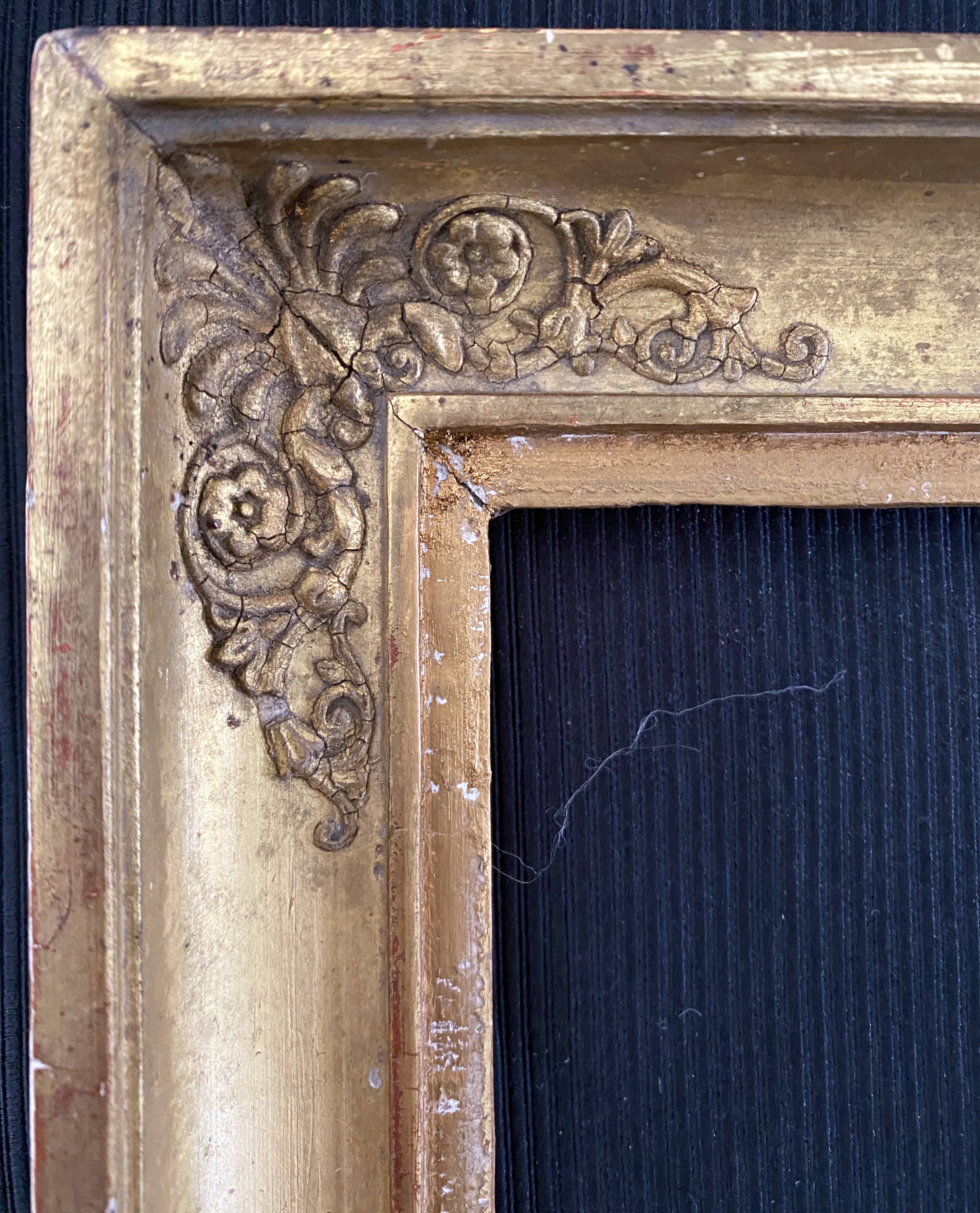 Cadre à palmettes d'époque Empire Restauration