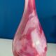 Vase opaline rose marbre