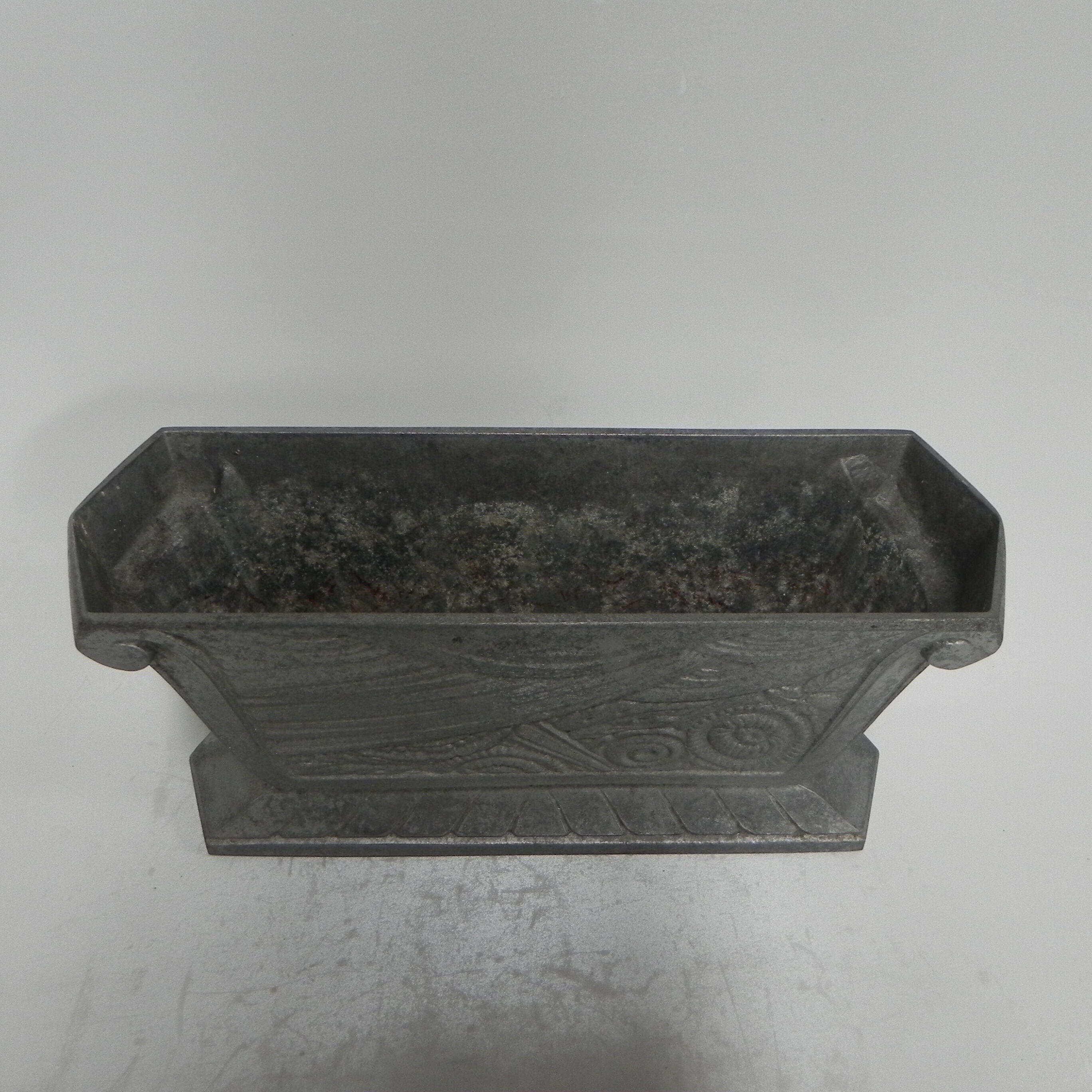 Aluminum art deco vase