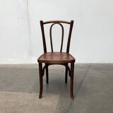 Art Deco curved wooden café chair, 1930s