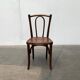 Art Deco curved wooden café chair, 1930s