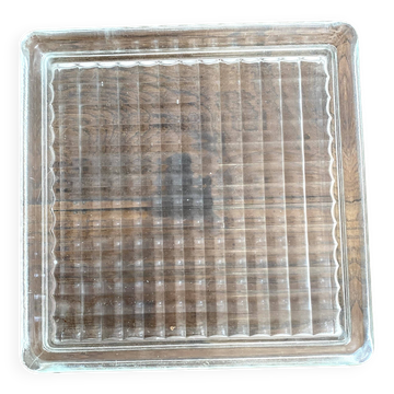 Vide poche vintage  carré en verre