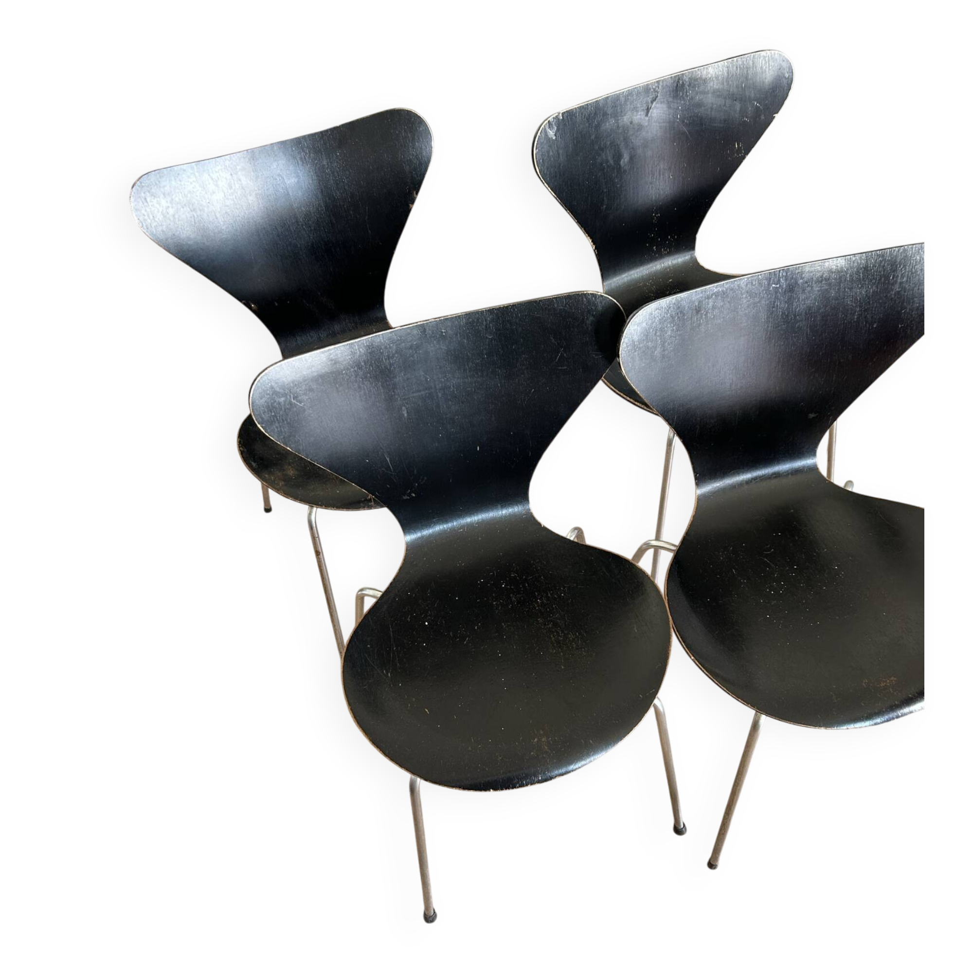 4 chaises modéle 3107 par Arne Jacobsen