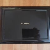 Vintage black lacquered tray - Melarti