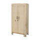 Armoire forte en metal laqué crème