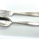 Ercuis 6 forks and 6 spoons dessert model carthage silver metal