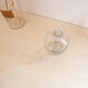 Transparent glass decanter