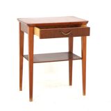 Mahogany bedside table, Sweden, 1950