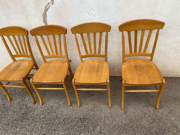 Set de 4 chaises contemporaines style bistrot