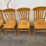 Set of 4 contemporary bistro style chairs