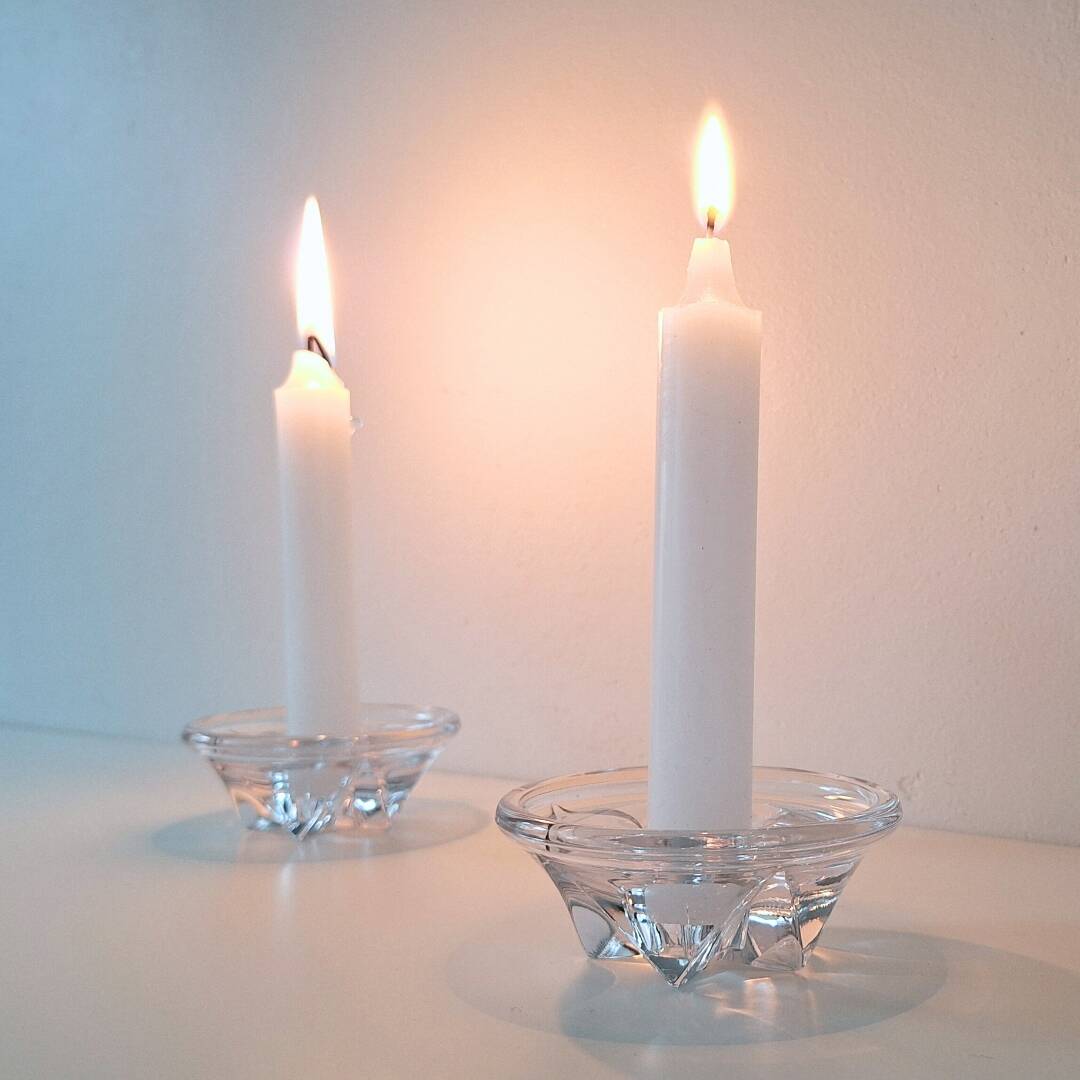 Pair (2) MCM Candle Holders - Design by Floris Meydam for Royal Leerdam - 1950s, the Netherlands