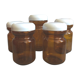 Lot of 5 old jars of chicory Leroux - amber glass