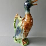 Duck pitcher in slip, Saint Clément France, 1960s