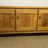 Vintage elm sideboard by Maison Regain editions