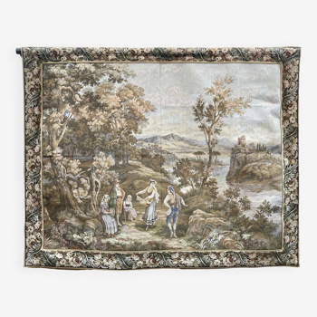 20th century wall tapestry - 1m50x1m08.
