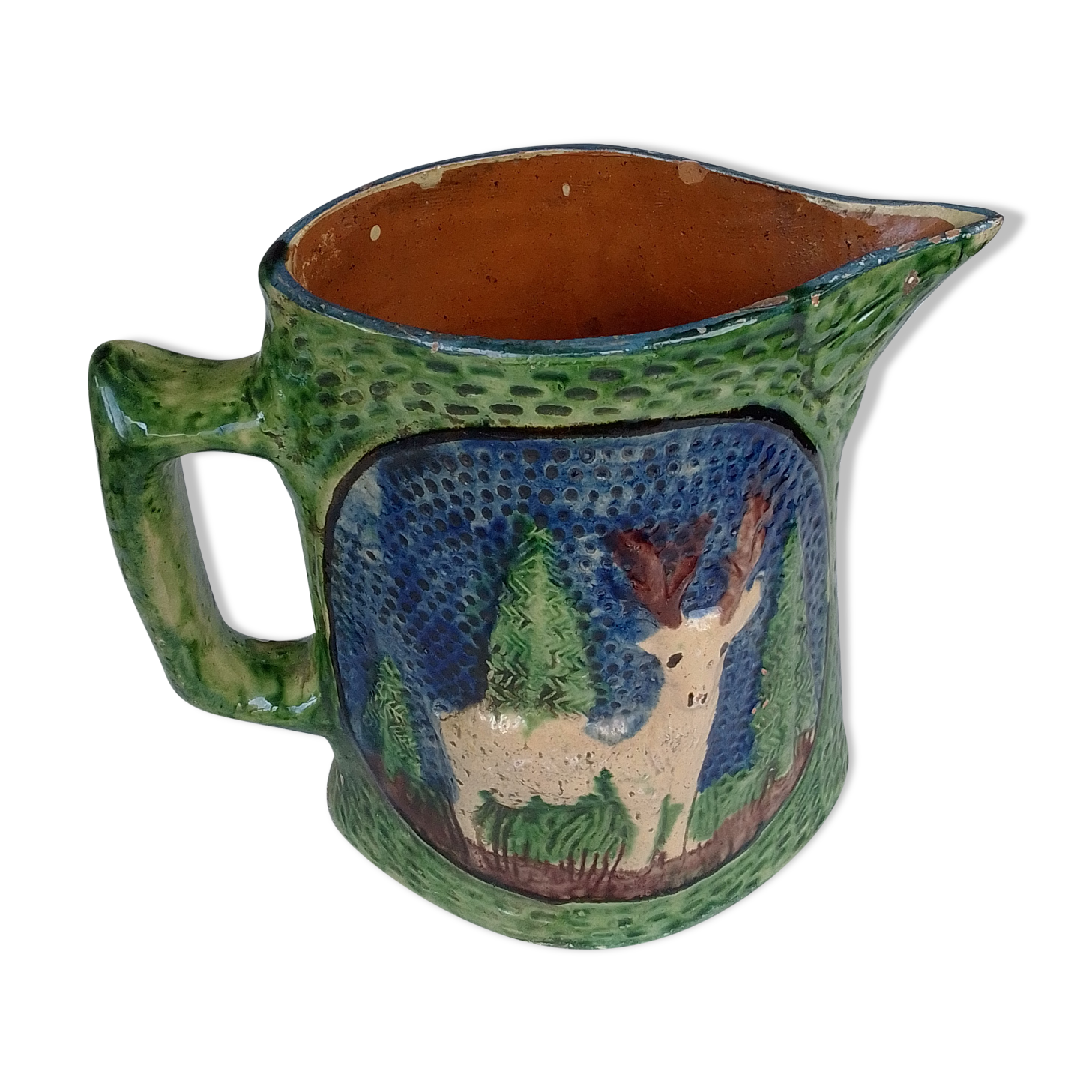 Pitcher slurry decoration deer