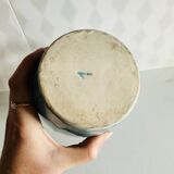 Vintage blue ceramic decanter