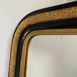Mirror Napoleon III - black and gold - 104x78cm