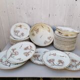 Ravier earthenware Luneville Carnation K&G