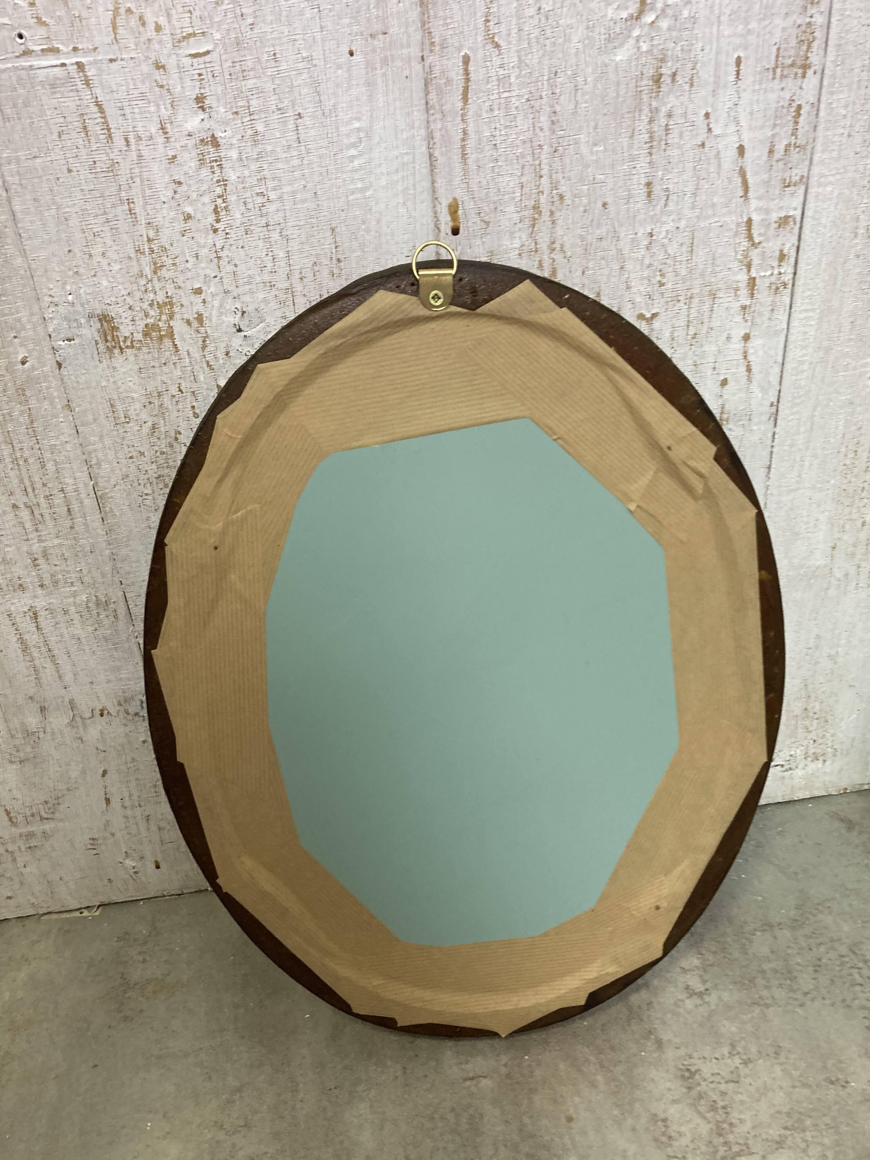 Antique oval mirror
