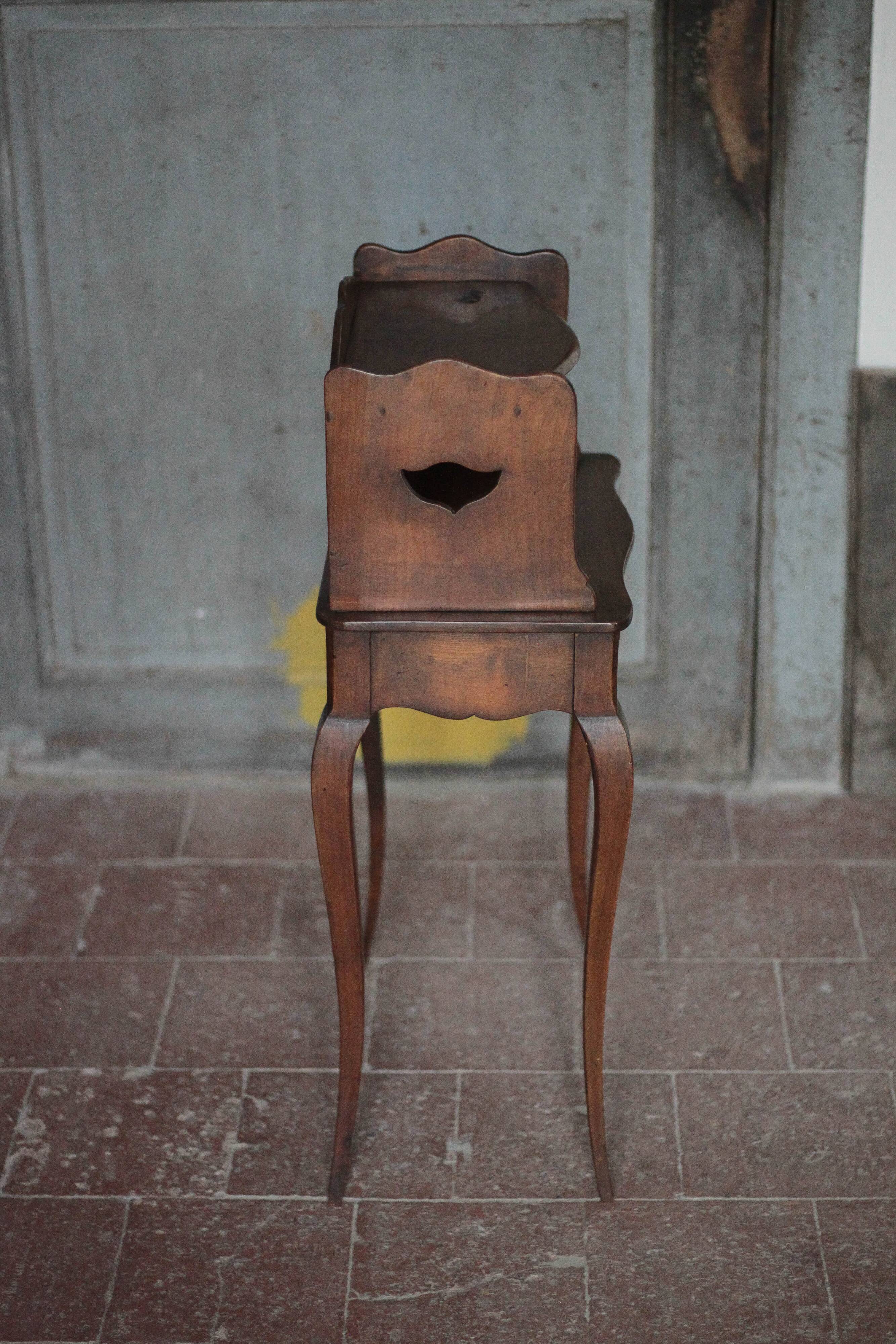 Bedside table, nightstand wood, accent furniture, antique furniture.