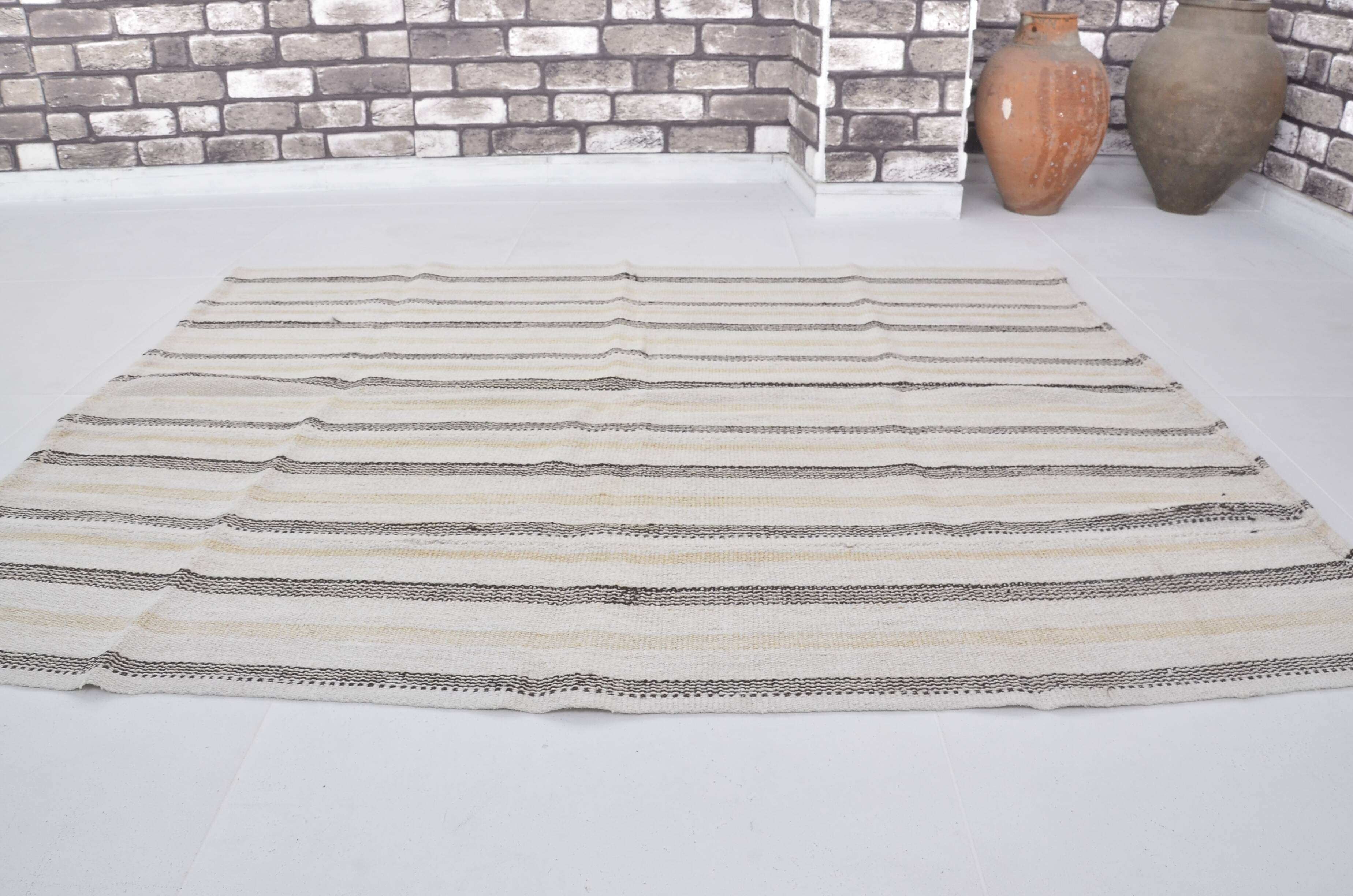 Anatolian Stripe Vintage Hemp Kilim sku 3679