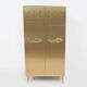Italian Brass Bar Cabinet with Sculptural Cast Brass Handles