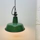 Industrial Green Enamel  Lamp, 1960s